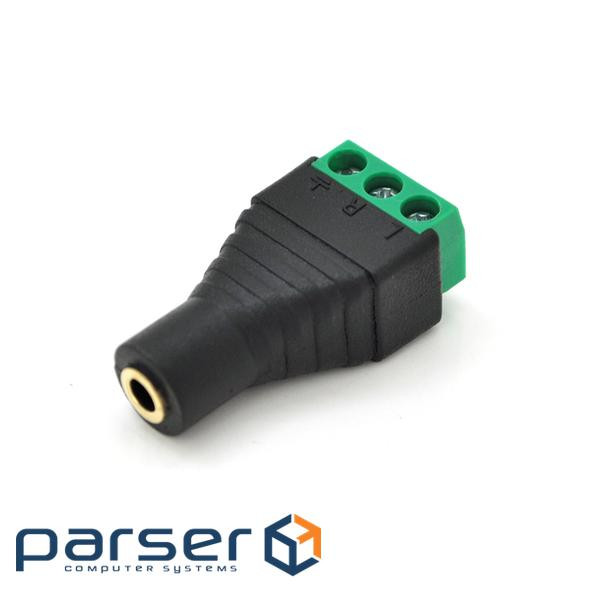 Гніздо VOLTRONI для підключення живлення miniJack 3.5 '' Stereo (3 контакти) (YT-MJ3.5 (3 контакти) ))