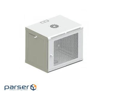 Шафа телекомунікаційна 19" VAGO 9U, настінна, двері пефорований метал, сірий, (505 (027068) , (505 (027068)