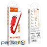 Кабель HOCO X59 USB to Micro 2.4A, 1m, nylon, TPE connectors, Red (6931474744906)
