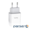 Зарядний пристрій Hoco C72A Glorious (1USB, 2.1А ) White (6931474712899)