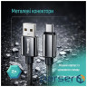 Дата кабель USB 2.0 AM to USB-C 2.0m 3A zinc alloy braided black ColorWay (CW-CBUC099-BK)