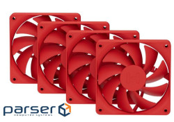 Набір вентиляторів HYTE FA12 PWM FAN (4-PACK) WILD CHERRY (FAN-HYTE-FA12-RR-4)