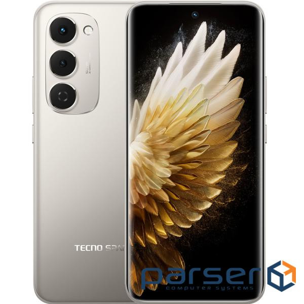 Смартфон TECNO Spark 40 PRO+ (KM7) 6.78" 8/256ГБ, 2SIM, 5200мА•год, Moon Titani (4894947096358)