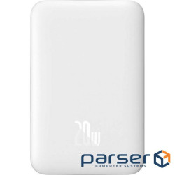 Повербанк MagSafe BASEUS Magnetic Mini Wireless Fast Charge Power Bank 20W 10000mAh Whi (PPCX030002)