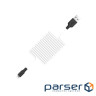 Кабель HOCO X21 USB to iP 2A, 1m, silicone, TPE connectors, Black+White (6957531071365)