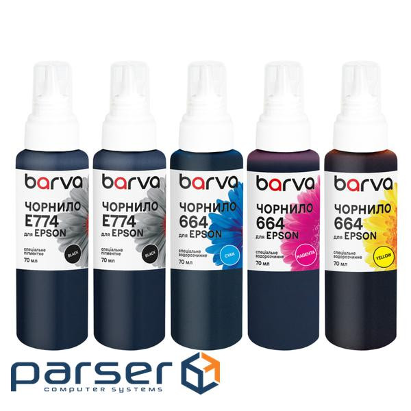 Чорнило Barva Epson 774/664 5x70 мл, special, pigmented 2xBK+C/M/Y (E774-070-MP)