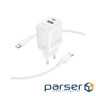 Мережевий зарядний пристрій BOROFONE BN27 Fuente PD20W+QC3.0 charger set (C to C) (E (6941991120282)