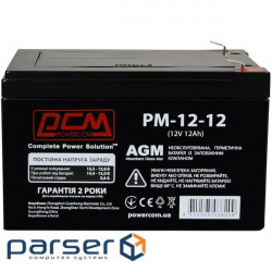 Акумуляторна батарея POWERCOM PM-12-12.0 (PM1212AGM)