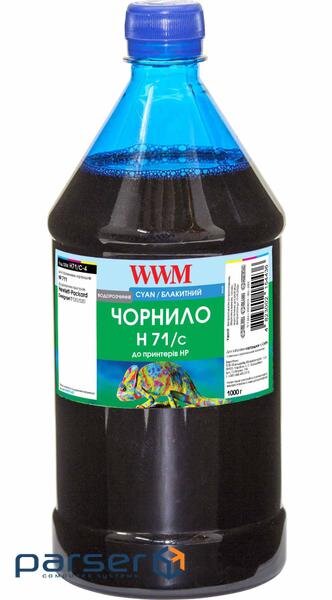 Чорнило WWM HP №711 1000г Cyan (H71/C-4)