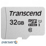 Карта пам'яті TRANSCEND microSDHC 300S 32GB UHS-I Class 10 + SD-adapter (TS32GUSD300S-A)
