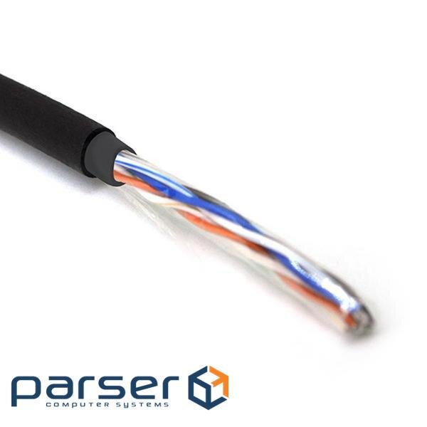 Кабель мережевий Merlion UTP 305м КНП (4*2*0,50) 4Р 24AWG [СCA] Black (03493)