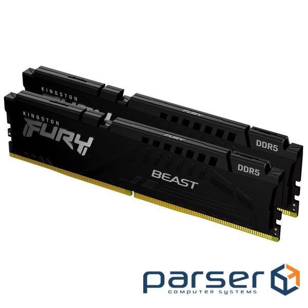 Оперативна пам'ять Kingston FURY Beast Black 16GB 5600MT/s DDR5 (Kit of 2) (KF556C36BBEK2-16)