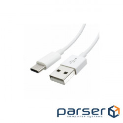 Date cable USB 2.0 AM to Type-C 1.0m white OEM Atcom (C001)