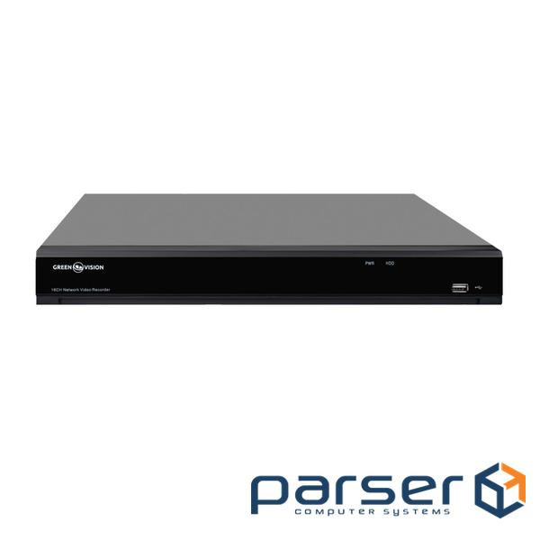 IP відеореєстратор 16-канальний 12MP NVR GreenVision GV-N-I017/16 12MP 12M (GV-N-I017/16 12MP (V2))