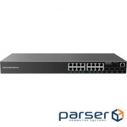 Grandstream GWN7802P, Enterprise Layer 2+ Managed Network Switch, 16-ports Gigabit Ethernet, PoE/PoE
