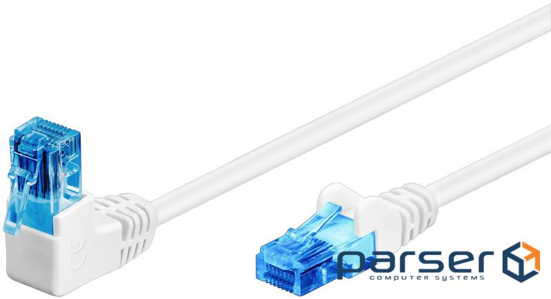Патч-корд неекранований RJ45 UTP6a 2.0m,patch AWG25 1x90ё D=5.9mm Gold,білий (75.05.1537-10) (75.05.1537-10)