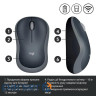 Миша Logitech M185 Grey (910-002238)