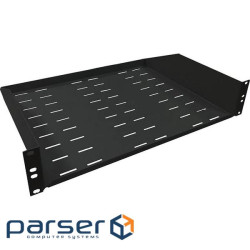 Полиця консольна чорна Hypernet 2U 19 350 мм 9005