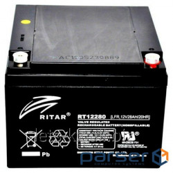 Accumulator battery RITAR RT12280 (12В, 28Ач)