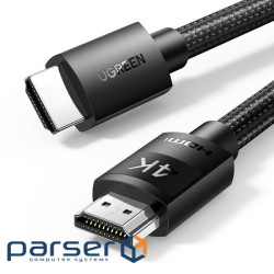 Cable UGREEN HD119 4K HDMI Cable Male to Male Braided HDMI v2.0 3m Black (40102)