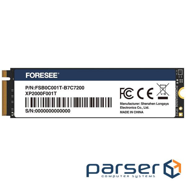 SSD M.2 (2280) 512GB FORESEE XP2000 (NVMe) (FSB0C512G-B7C7200)