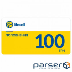 Картка поповнення рахунку lifecell 100 (SCRATCH-C-100)