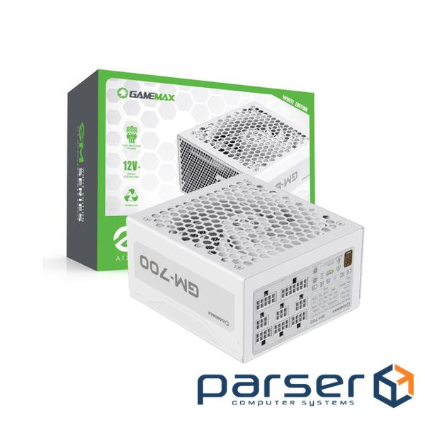 Блок живлення Gamemax 700W (GM-700 Modular white)