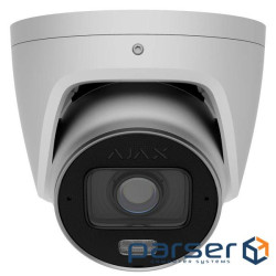 8 Mp IP варіофокальна відеокамера з гібридним підсвічуванням Ajax TurretCam HLVF (8 Mp) White (2.8-1