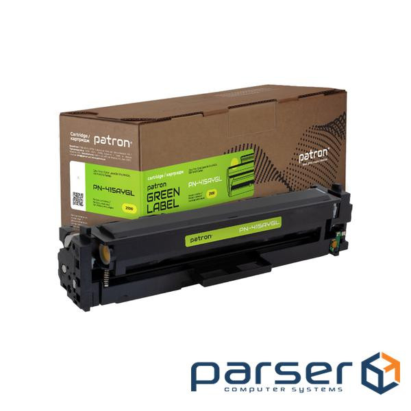 Картридж Patron HP 415A (W2032A) Green Label, yellow (PN-415AYGL)