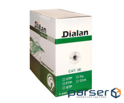 Кабель КПВ 4*2*0,50 (200МГц UTP-cat.5E), DL( CU), ізоляція ПВХ, для внутр. роб (IDL305PVCUTP-4p-200) (IDL305PVCUTP-4p-20