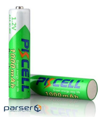 Акумулятор PKCELL 1.2V AAA 1000mAh NiMH Already Charged, 2 штуки в блістері ціна за блістер , (9322)