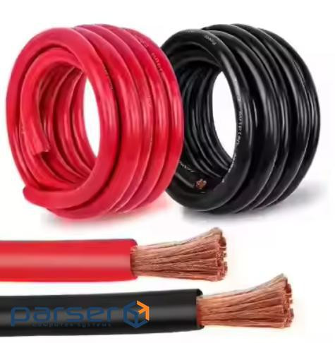 Кабель для сонячних систем 12awg (чорний) 200м (КСС) -12awg-200)