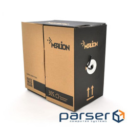 Кабель КВПЕ FTP-cat.6 (4*2*0.54), Merlion, (CCA), для внутр. робіт, 305м, White, (KVPEMLCCA6054305W) , White, (KVPEMLCCA6054305W)