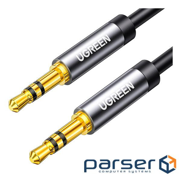 Кабель мультимедійний 3.5mm M to 3.5mm M 0.5m AV119 black Ugreen (10732)