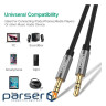 Кабель мультимедійний 3.5mm M to 3.5mm M 0.5m AV119 black Ugreen (10732)