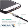 Кабель мультимедійний 3.5mm M to 3.5mm M 0.5m AV119 black Ugreen (10732)