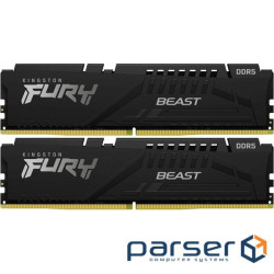 Модуль пам'яті KINGSTON FURY Beast EXPO DDR5 5600MHz 64GB Kit 2x32GB Black (KF556C36BBE2K2-64)