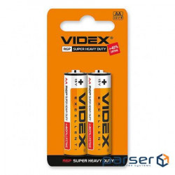 Батарейка VIDEX R6P/ AA, Сольова , Blister/ 2pcs (21158)