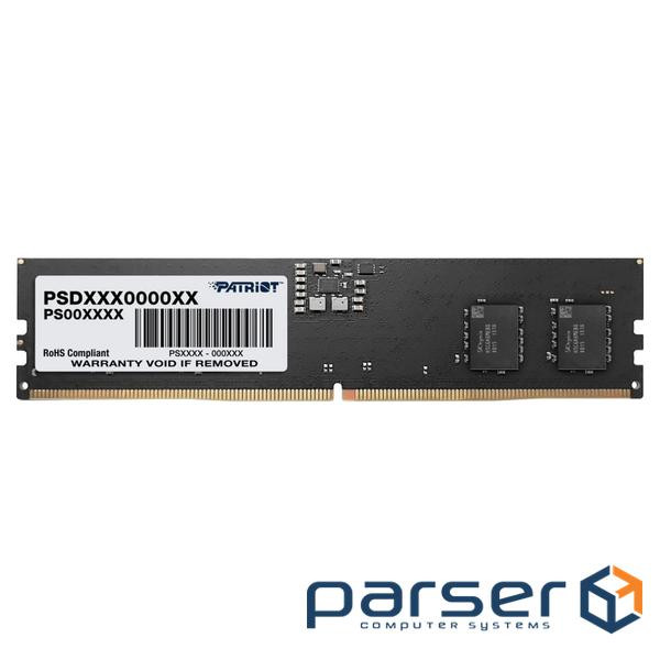 Модуль пам'яті DDR5 16GB/4800 Patriot Signature (PSD516G480081)