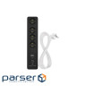 Мережевий подовжувач EMOS P1422SM 2m 4 роз. 1xUSB-A 1xUSB-C Wi-Fi 1,5мм2
