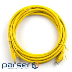 Патч-корд литий RITAR, UTP, RJ45, Cat.5e, 20m, жовтий, Cu (мідь ) (04300)