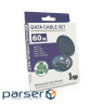 Кабель Data Cable Set, Type-C-Type-C+ перехідники (USB+Lighting+Micro), 60W, (Data Cable Set / 60B) (USB+Lighting+Micro)