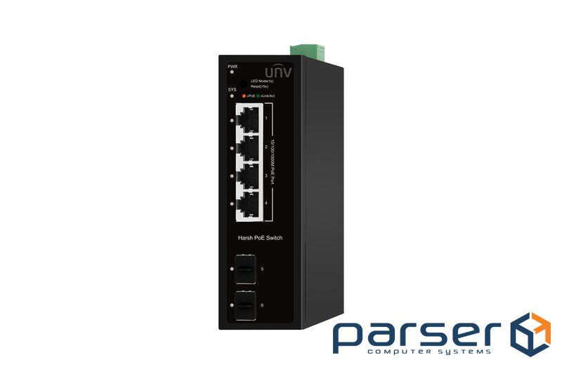 Комутатор UNV Industrial Switches Керований (HS5000-4GT2GP-POE-IN)