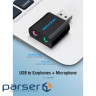 Звукова плата Vention Audio USB 2х 3,5mm jack Metal (VAB-S17-B)