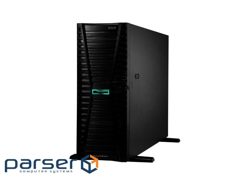 Сервер HPE ML350 Gen11 5515+ 3.2GHz/8-core/1P, 2x32G, 8SFF, 4x1GbE, MR408i-o, 2x480GB S (P81779-425)