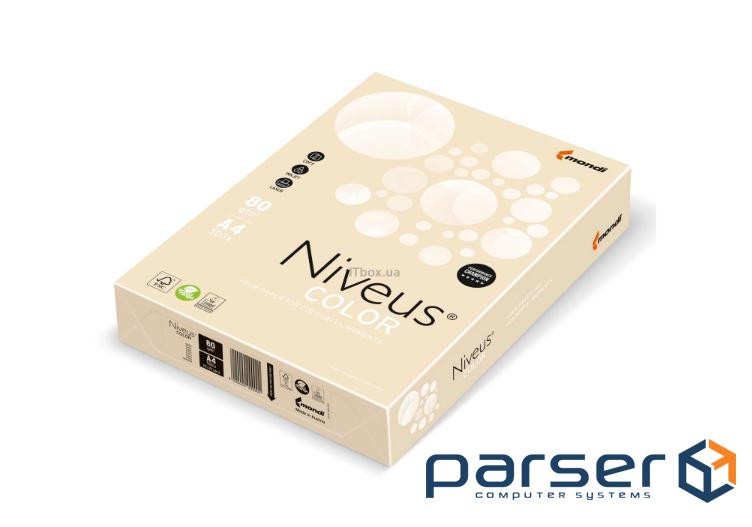 Папір Mondi Niveus COLOR Pastel cream A4, 80g, 500sh (A4.80.NVP.CR20.500)