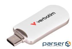Флеш -накопичувач Verbatim Plectra USB-C білий 64 ГБ (USB 3.2 Gen 1) (30228)