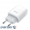 Charger Hoco C73A Glorious (2USB, 2.4A ) White (6931474712912)
