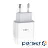 Charger Hoco C73A Glorious (2USB, 2.4A ) White (6931474712912)