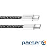 Дата USB-C кабель USB-C 1.0m 60W 3.0А black ColorWay (CW-CBPDCC061-BK)